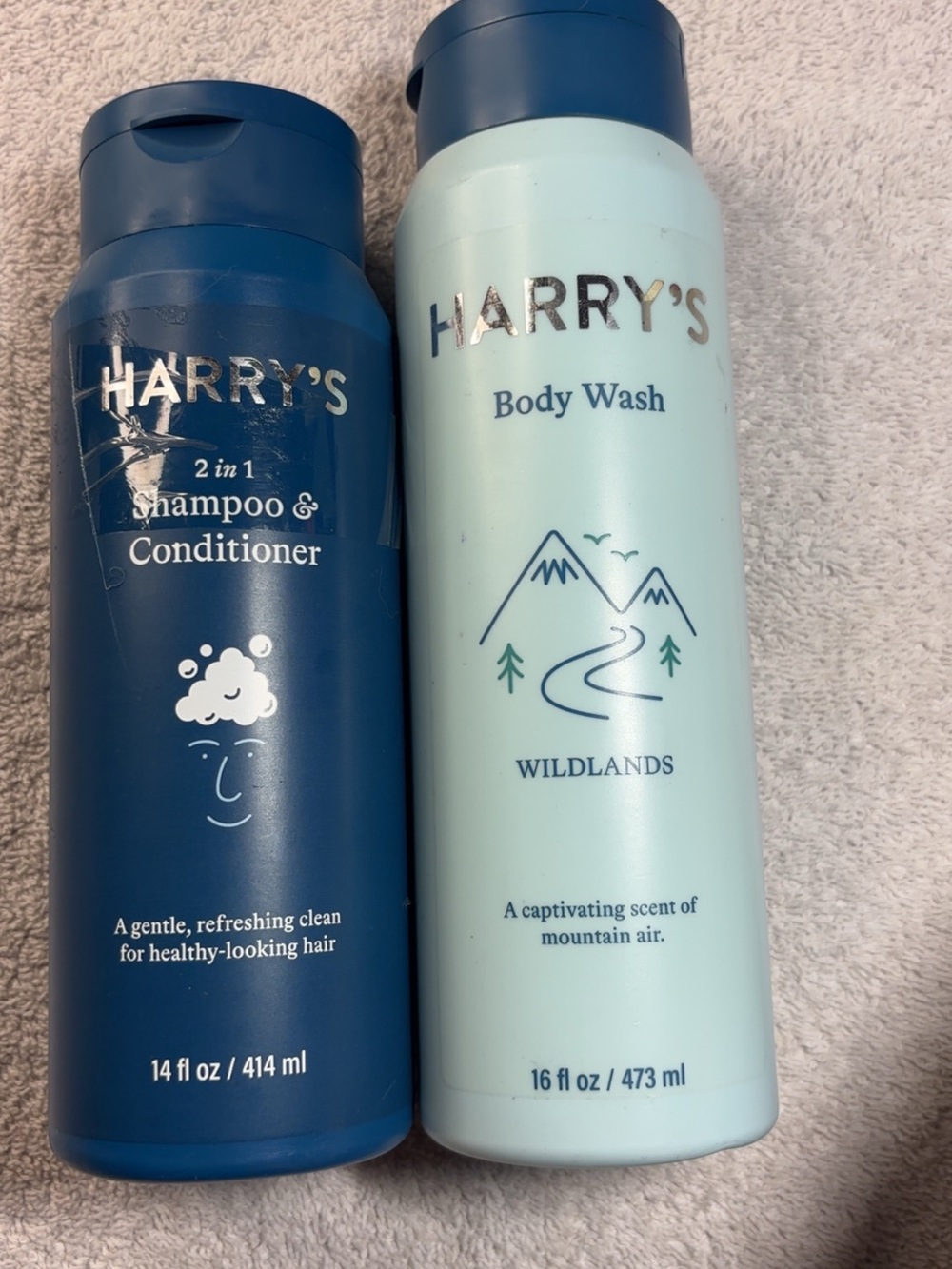 Harry's of London Body Wash in Light Blue Packaging
